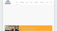 Desktop Screenshot of kaveri.edu.in